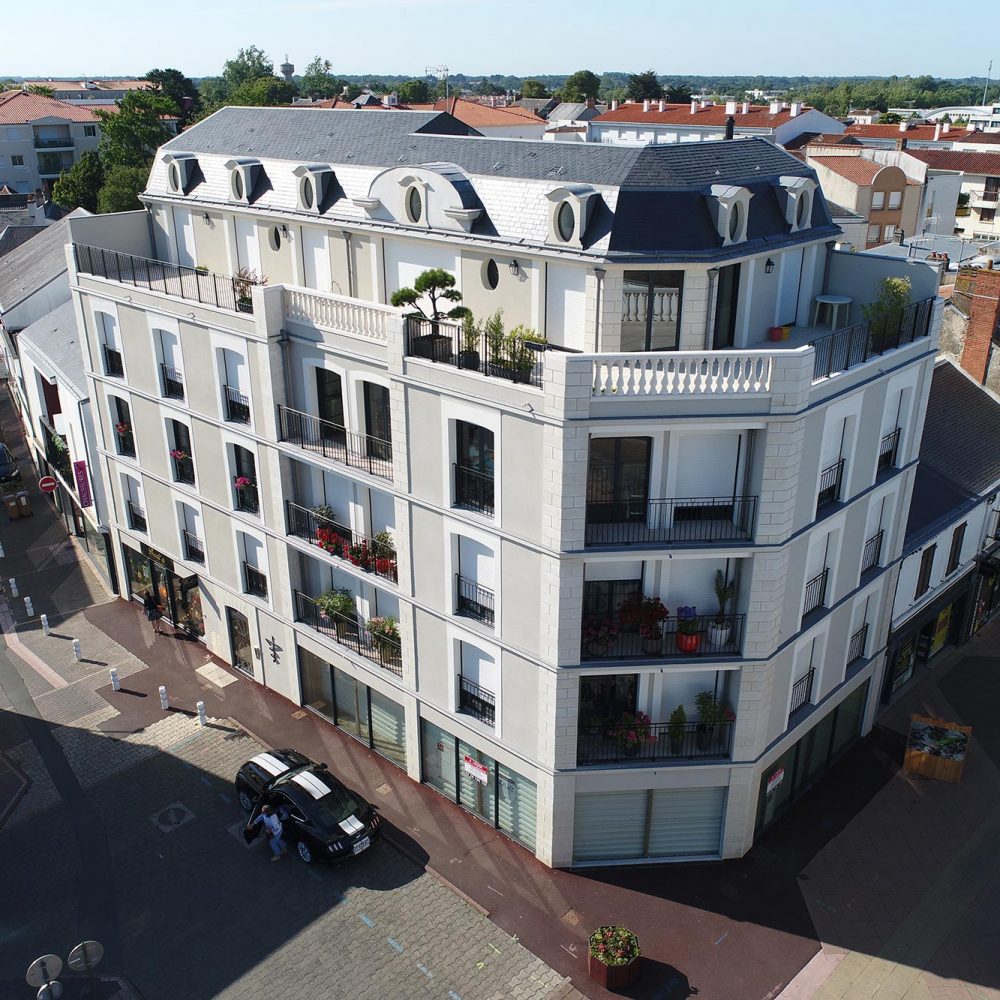 Appartement neuf et local commercial Majelli à Challans - Caducée drone