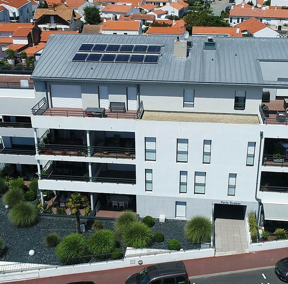 Appartement neuf Majelli à St Gilles Croix de Vie - Perle Océane drone