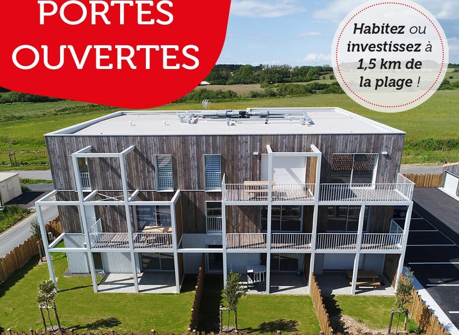 Portes ouvertes les 12 et 13 juillet – Appartements neufs en bord de mer disponibles de suite à Givrand